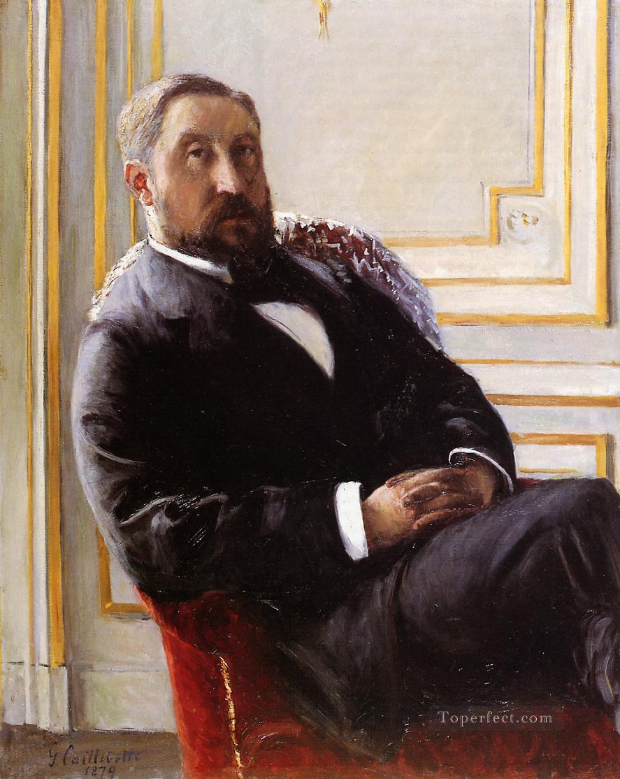 Portrait of Jules Richemont Gustave Caillebotte Oil Paintings